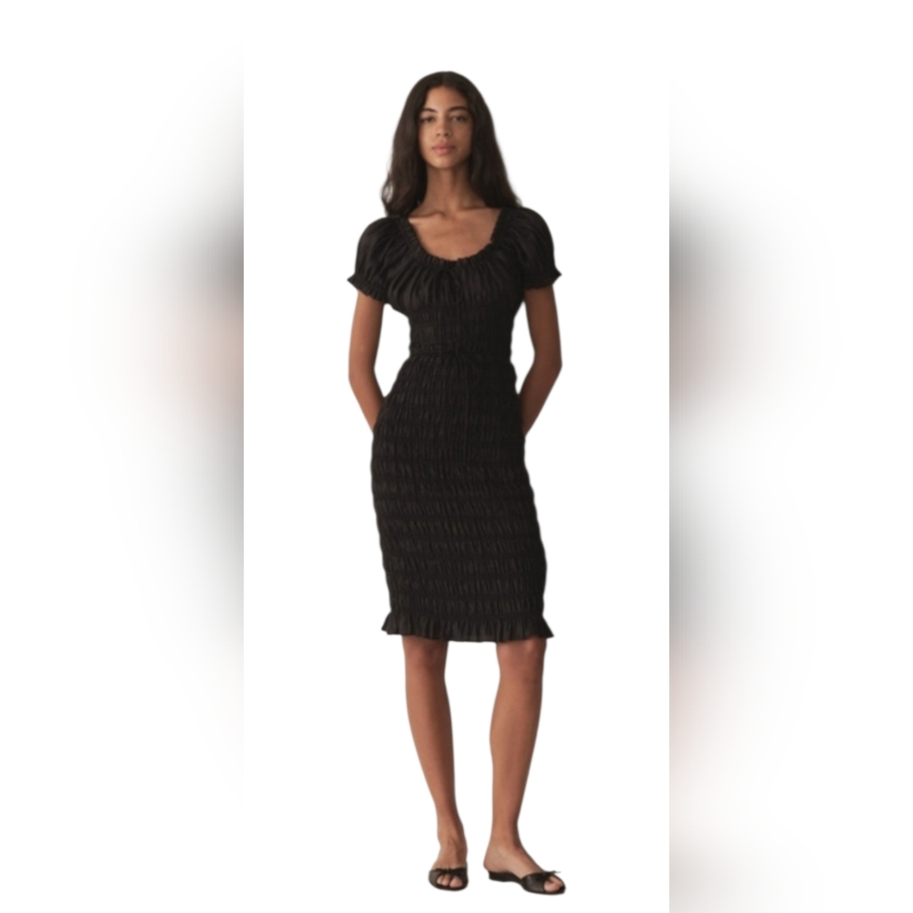 DOEN‎  Black Rosalynn Midi Dress